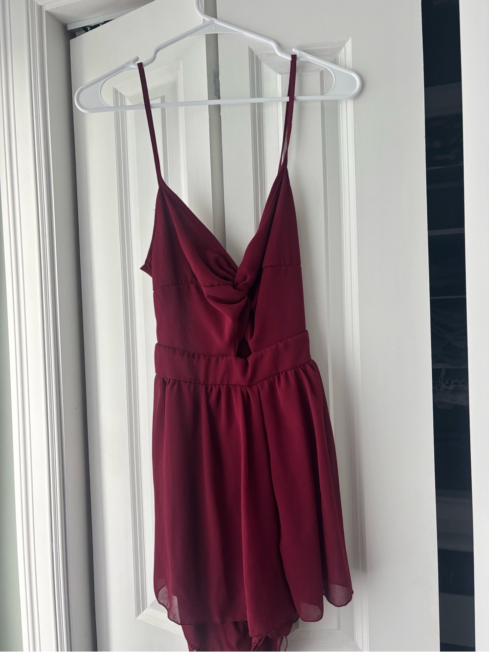 Burgundy Romper